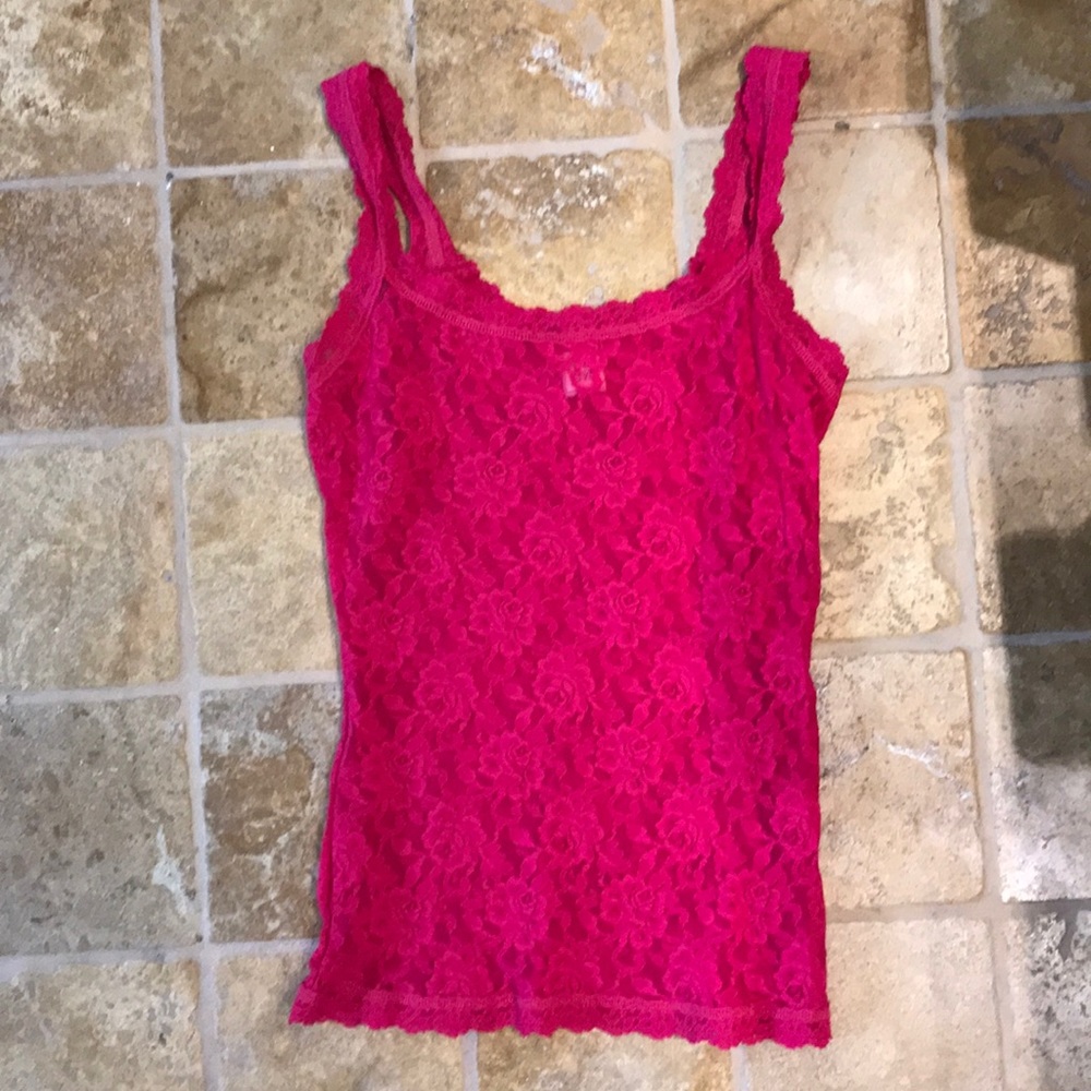 Hot Pink Hanky Panky Lace Camisole